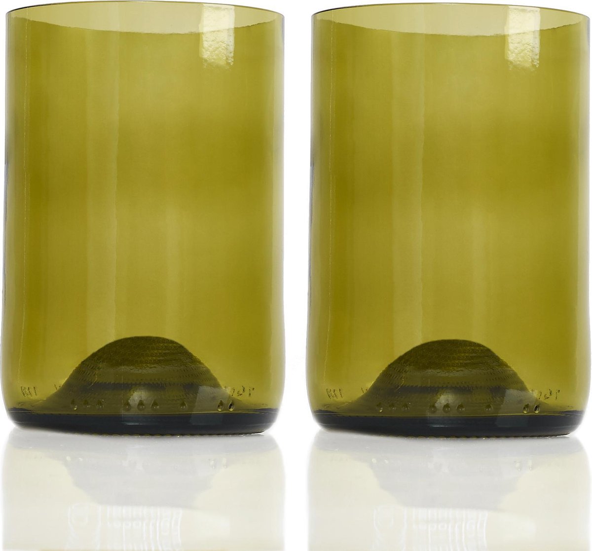 Rebottled Tumbler Drinkglas - Duurzaam - Amber- 2 stuks - 330 ml