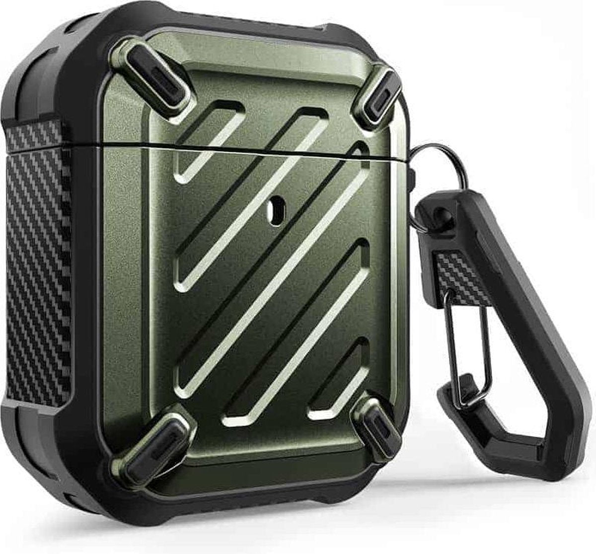 SUPCASE Unicorn Beetle Rugged Armor Apple AirPods 1 / Airpods 2 Case - Metallic Groen