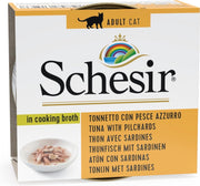 Schesir Tonijn & Sardines - Kat - Natvoer - 14 x 70 gr