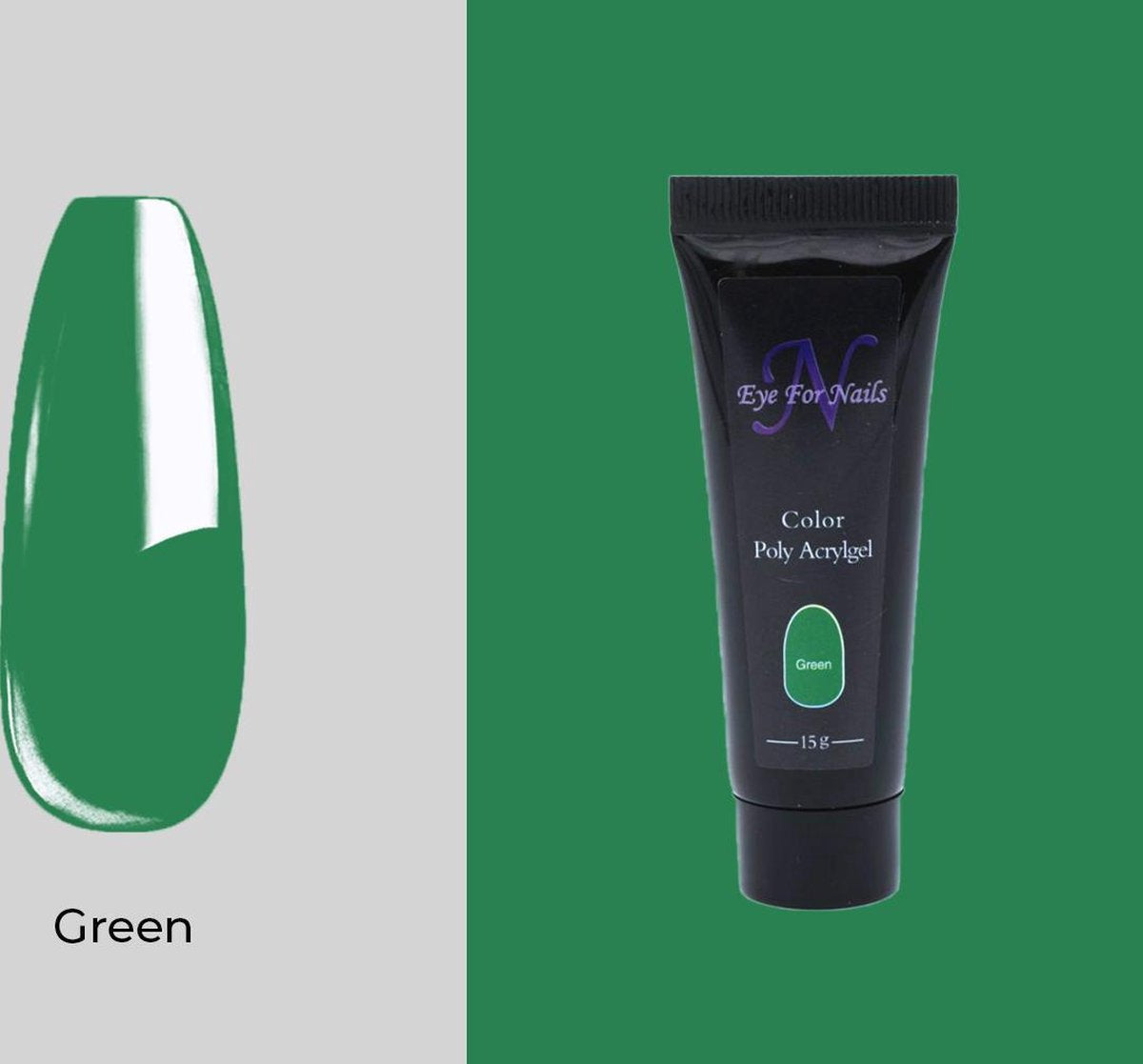 Eye For Nails – Polygel – Kleur Groen/Green – Nail Art
