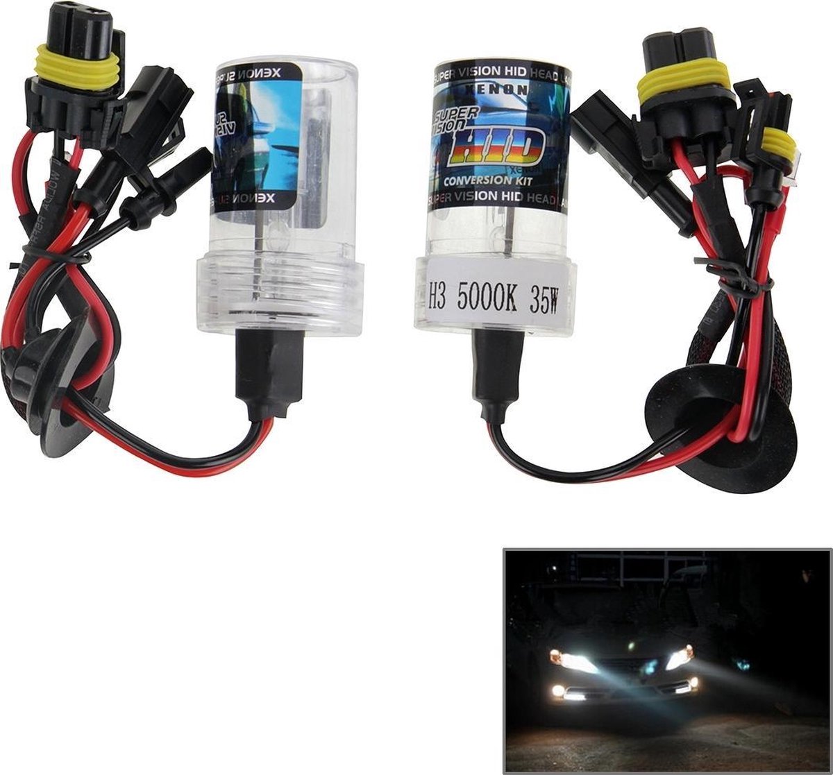 DC12V 35W H3 HID Xenon Light éénstraal Super Vision waterdichte koplamp