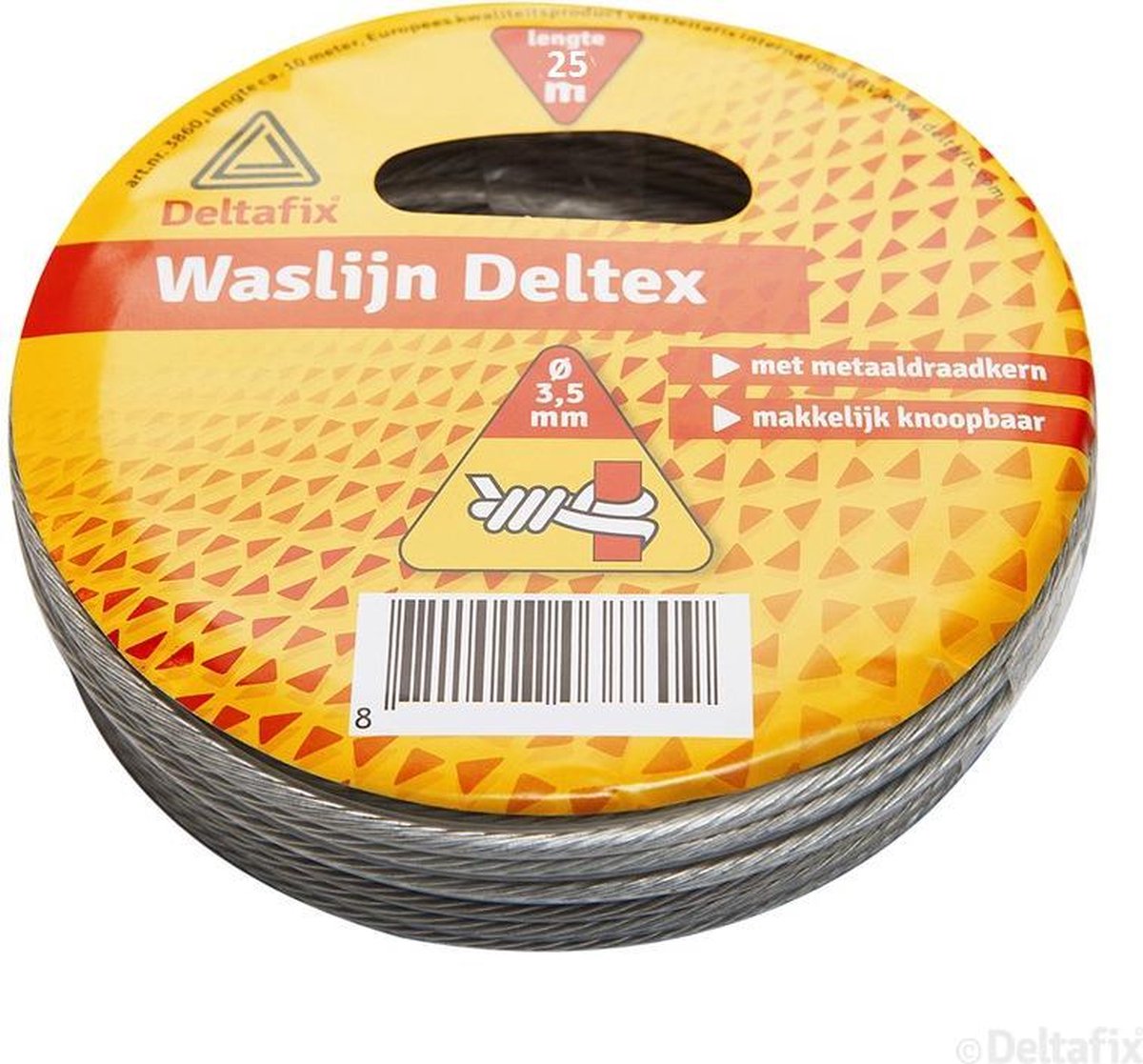 Deltafix Waslijn Deltex met metaaldraadkern