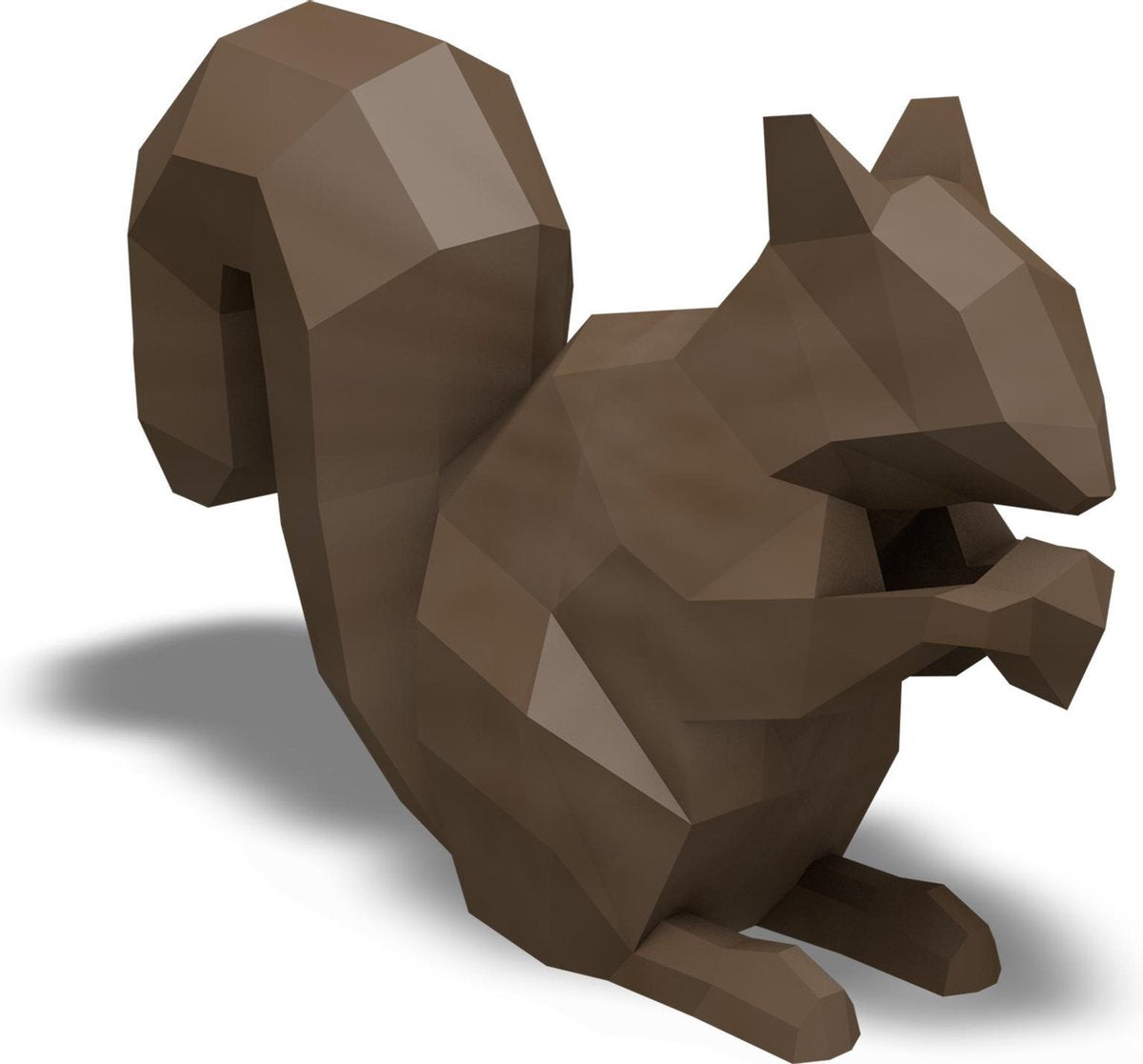 3D Papercraft-Kit Eekhoorn - Bruin | doe het zelf pakket