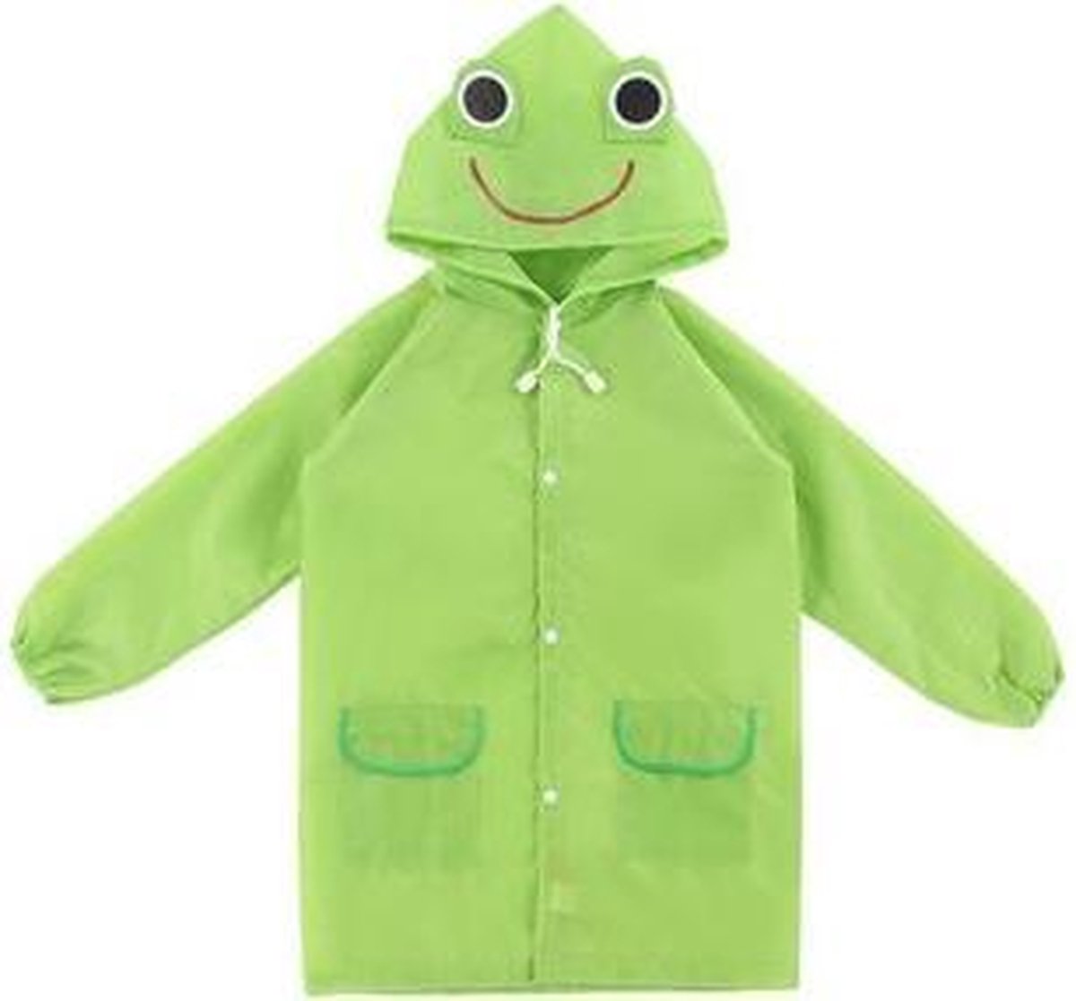 Poncho Regenponcho - Kinder Regenjas - Kinderjas - 3-6 jaar - Regenjas - One Size - Groen Kikker