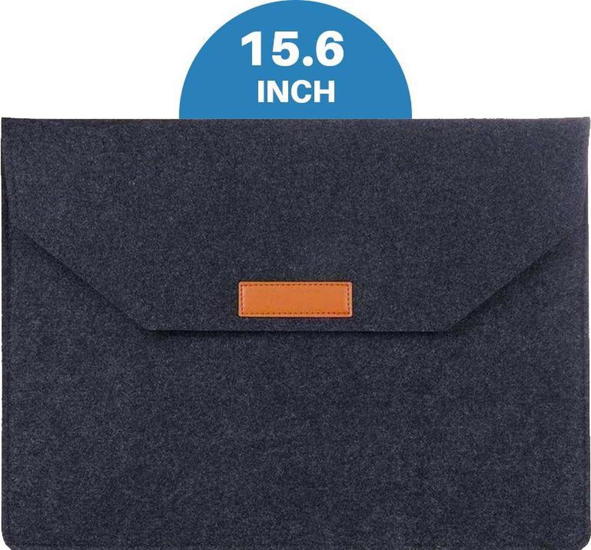 Laptop Soft Sleeve Case Zwart 15.6'' -  Laptop Hoes - Maximaal 15.6 inch - Zwart