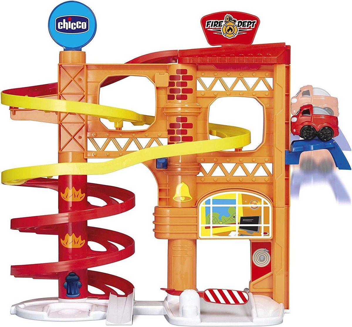 Chicco Autogarage Turbo Ball Jongens 47 Cm Oranje 2-delig