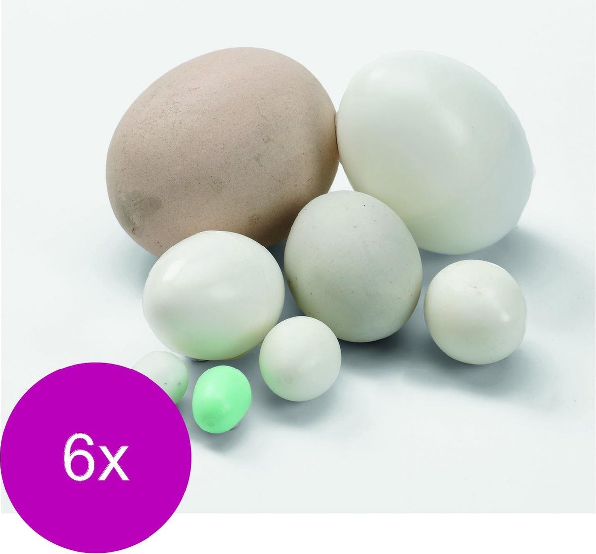 Fauna Ei Voor Kanaries Plastic - Vogelbroedbenodigheden - 6 x
