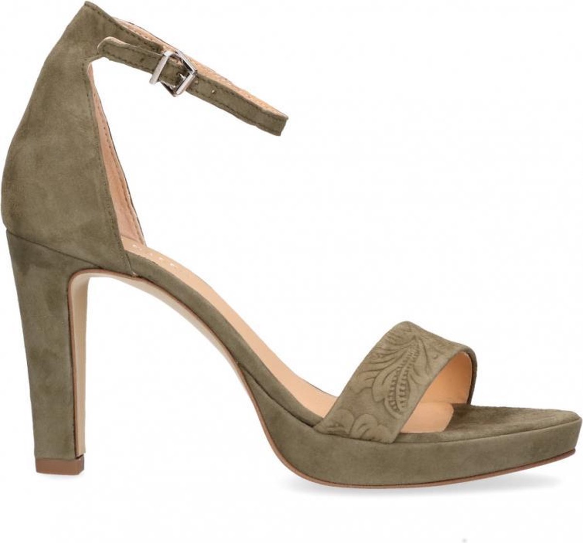 Van Dalen  - Sandaal Met Hak Suede - Womens - Green - 41