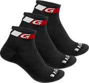 GripGrab Classic Low Cut 3PACK Fietssokken Unisex - Maat L