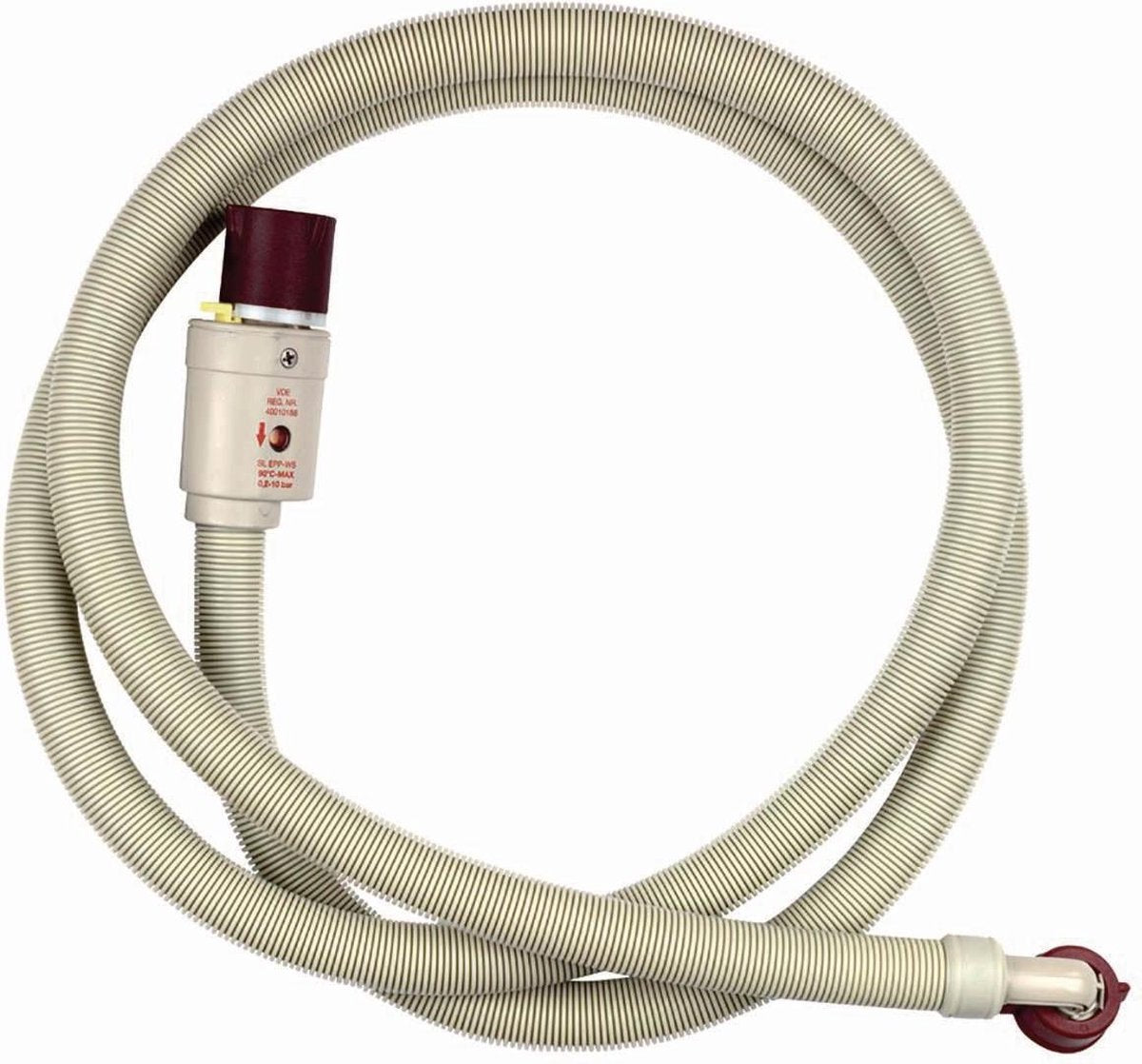 WPRO Toevoerslang met Waterslot 3/4'' Recht - 3/4'' Gehoekt 90 °C 1.50 m 481953028925