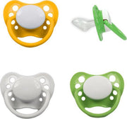 Set van 3 fopspenen Nip - Silicone - Dental - 0-6 maand - Geel