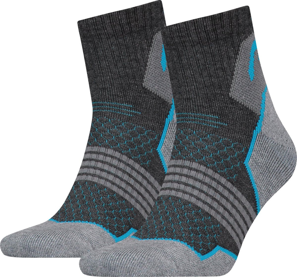 Head -  Hiking 2-pack Quarter Sokken - Grijs - 43-46