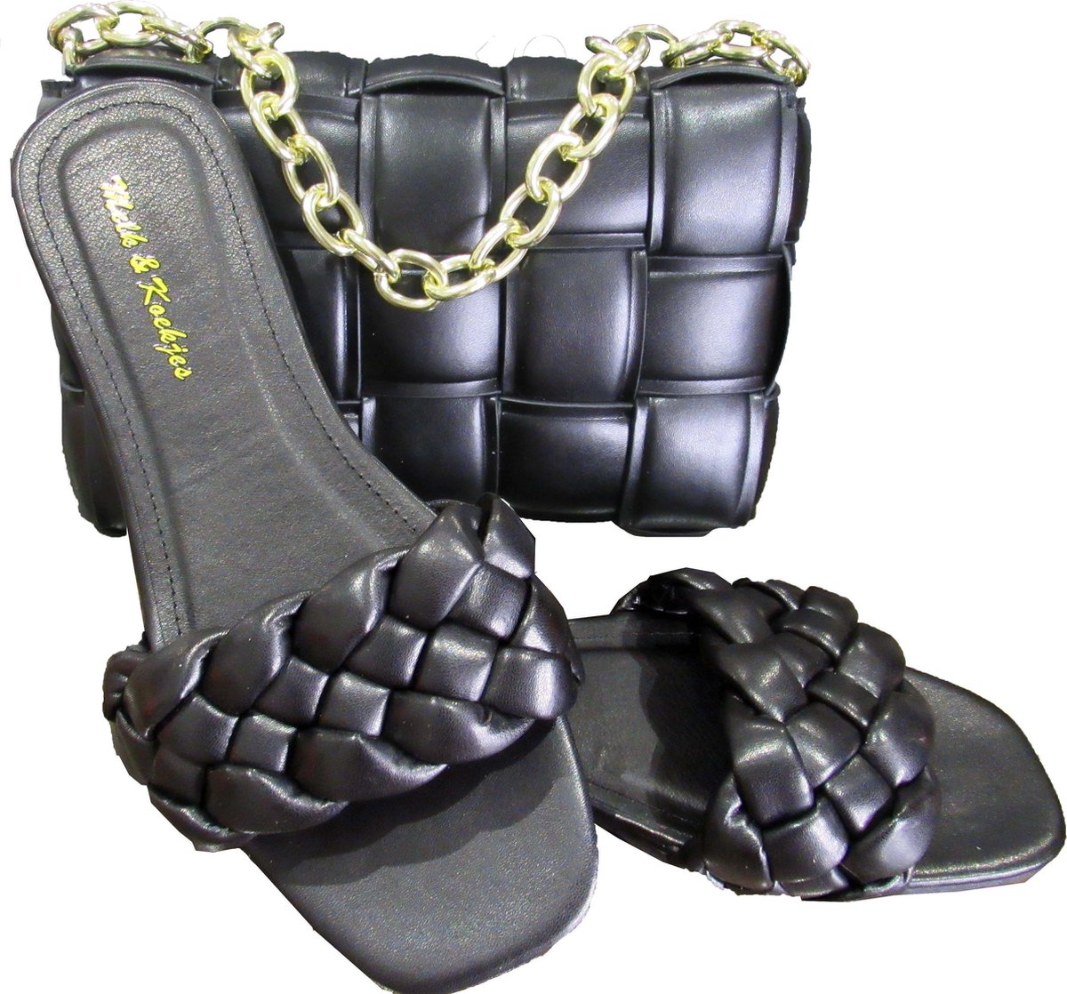 ZOMERSE SLIPPERS ZWART MAAT 40