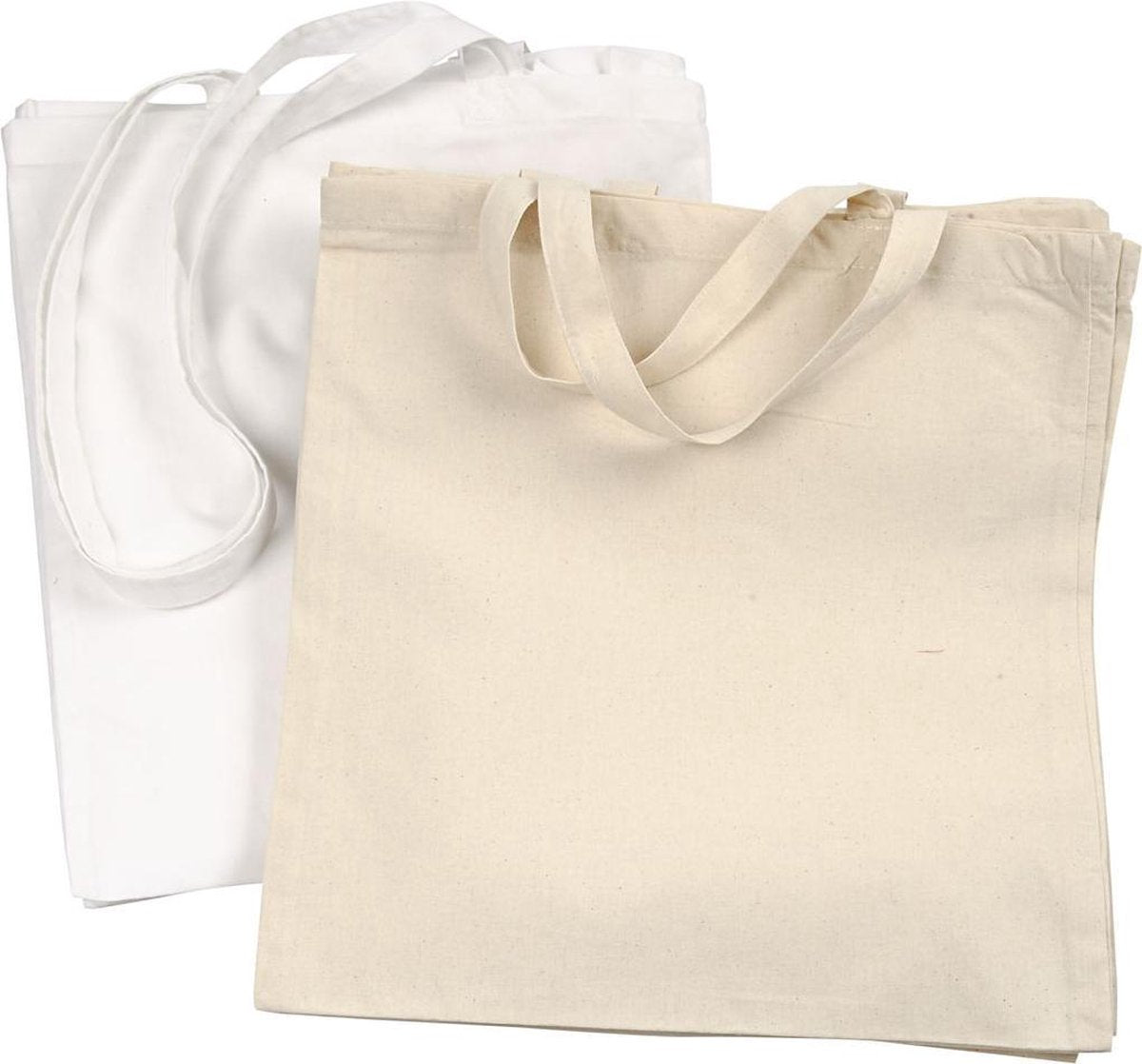 Shopping Bag. white. light natural. 135 g. 10 pc. 2 asstd.