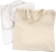 Shopping Bag. white. light natural. 135 g. 10 pc. 2 asstd.