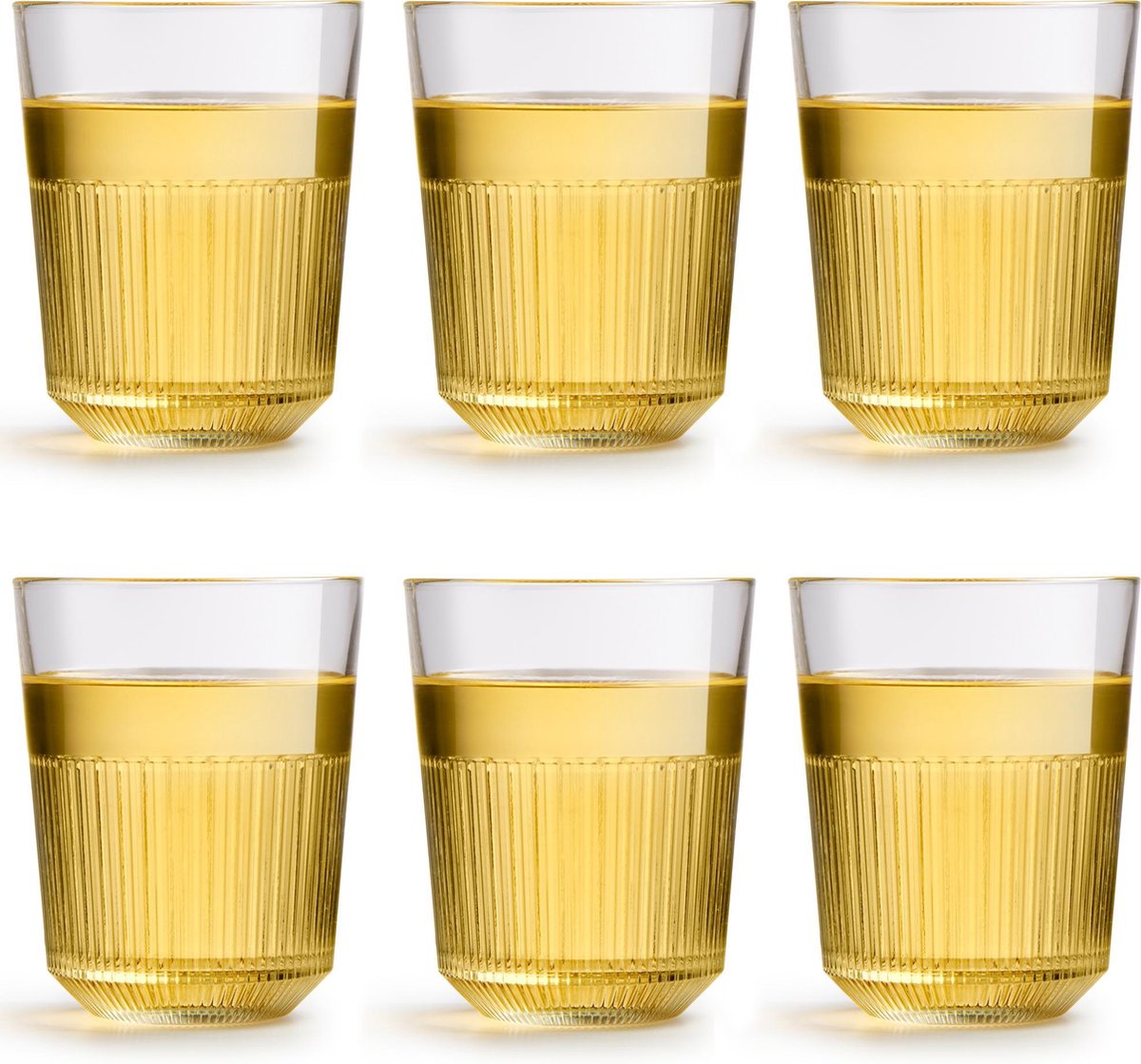 Libbey waterglas Oyra – 320 ml / 32 cl - 6 stuks - stapelbaar - vaatwasserbestendig - modern design - hoge kwaliteit