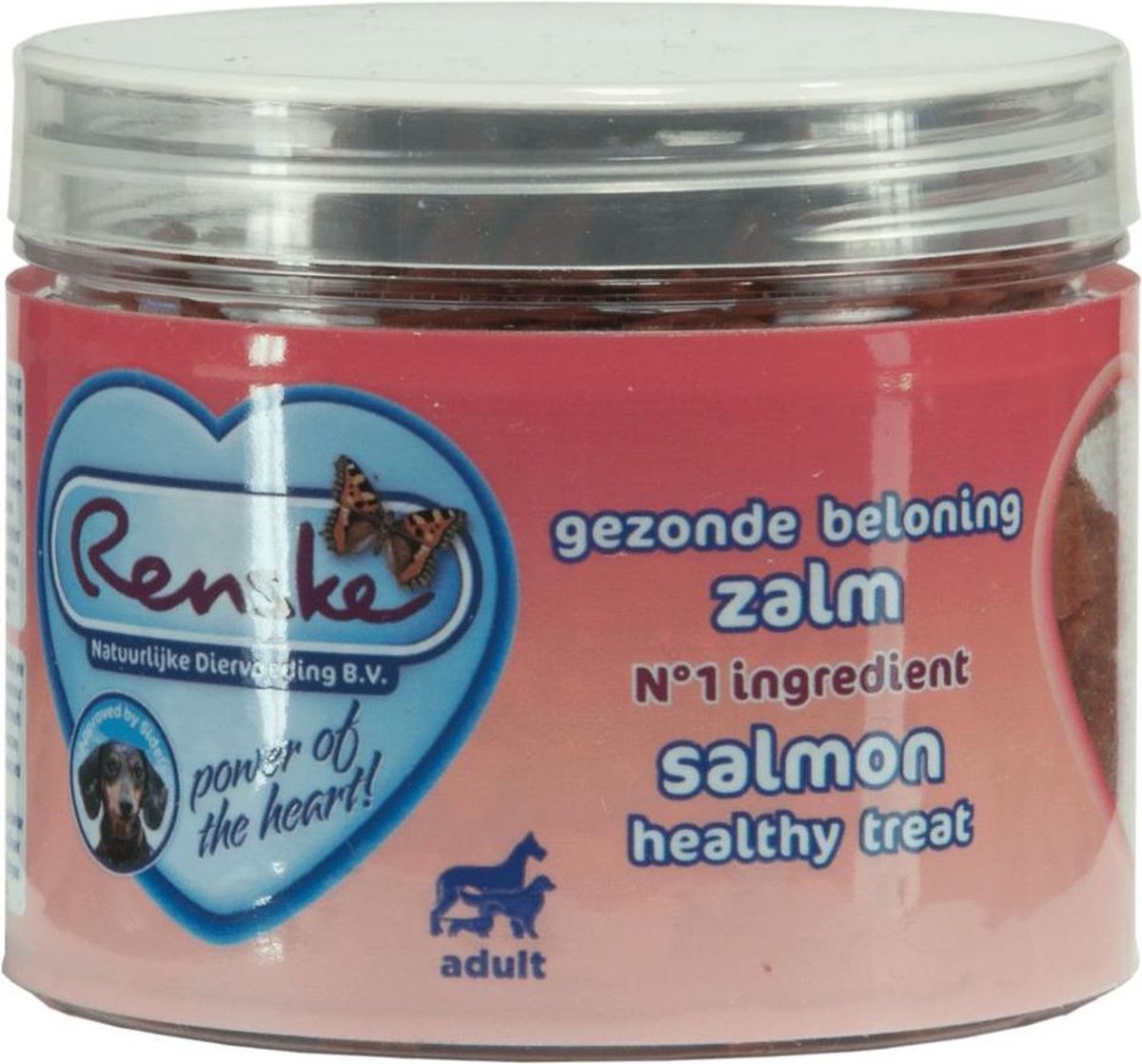 12x Renske Gezonde Beloning Hartjes Zalm 100 gr
