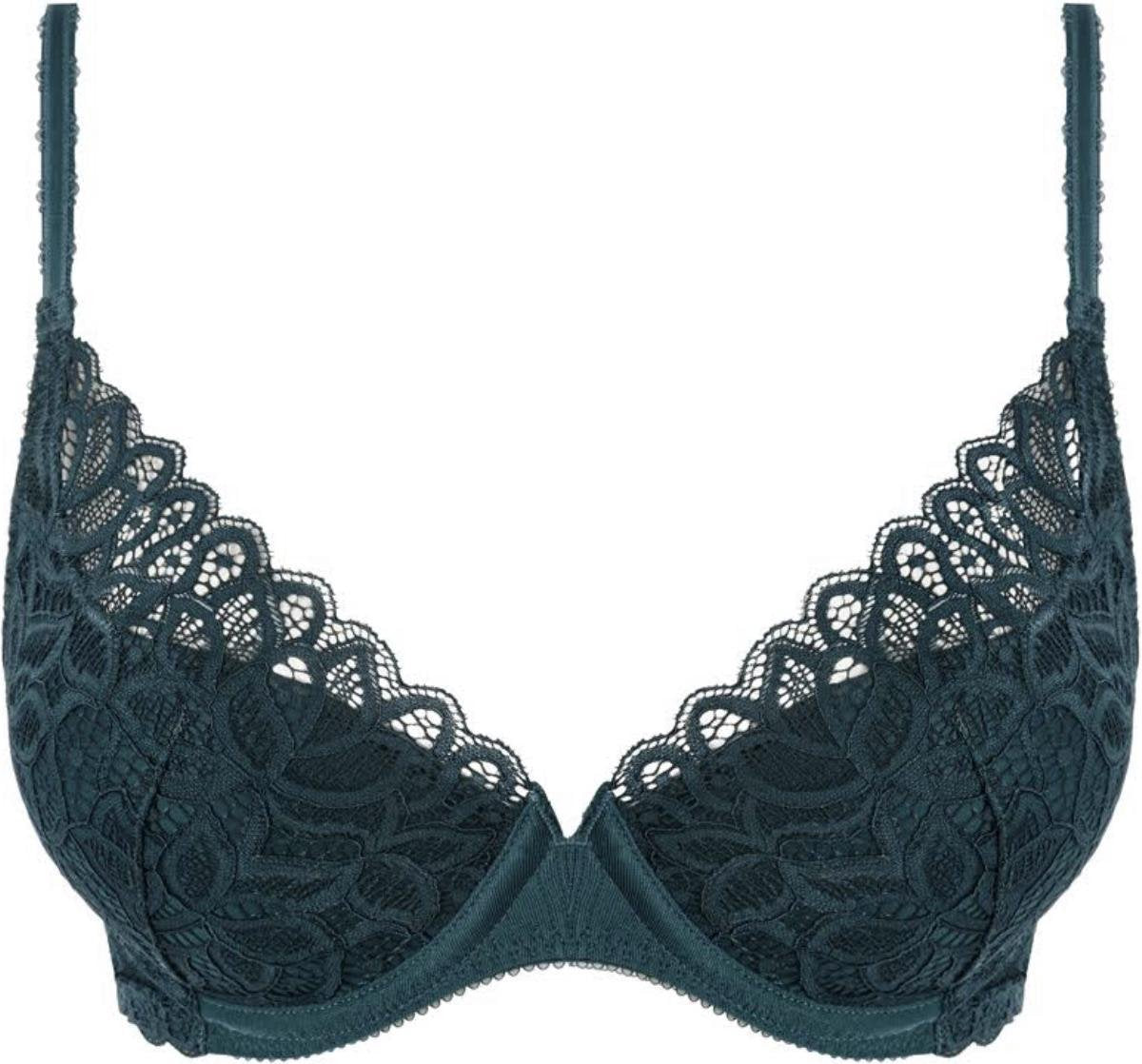 BH Wacoal WE148003 Plunge push up bra Raffiné kleur Emerald maat 75D