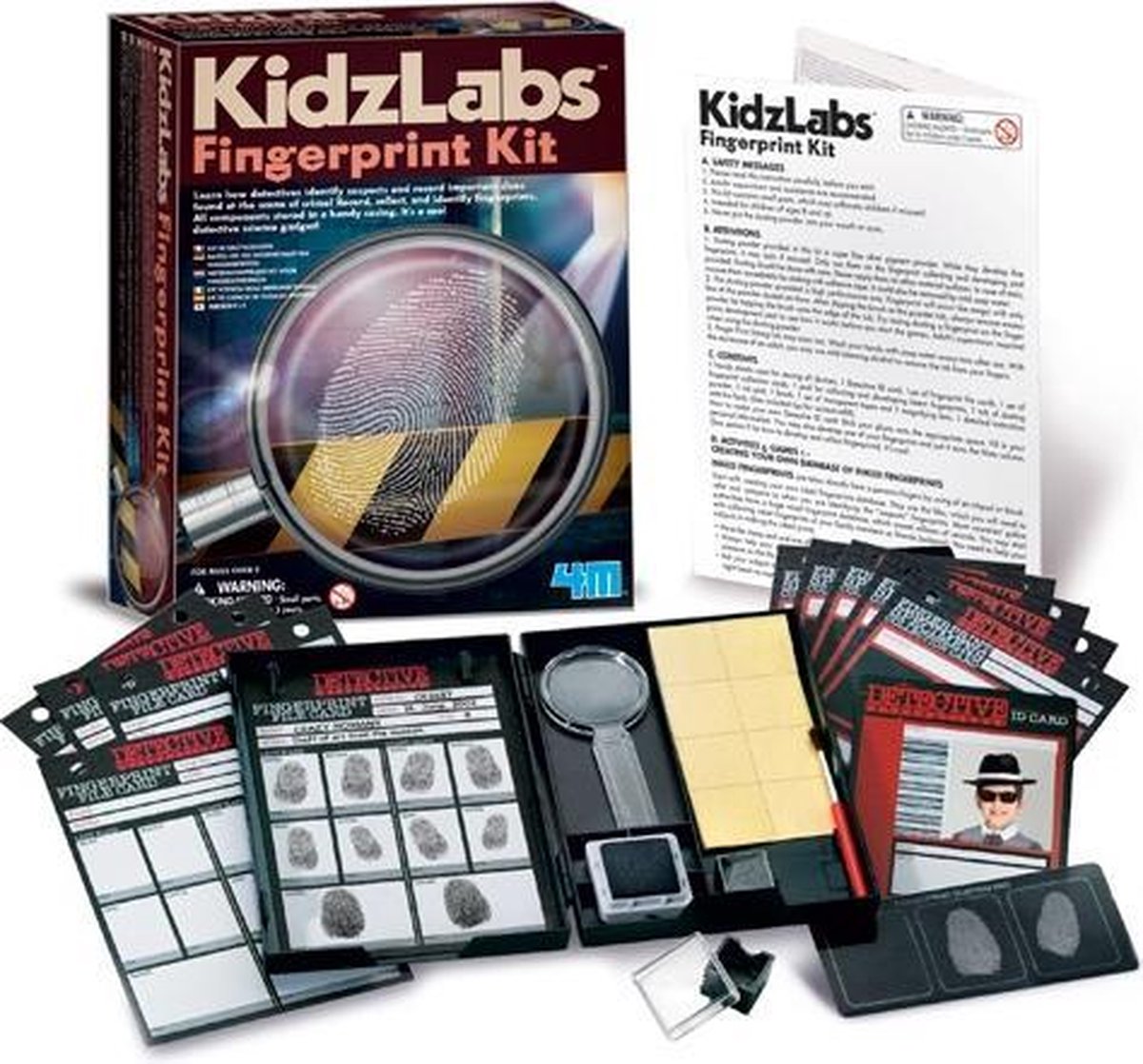 4M Kidzlabs Spy Science - Vingerafdrukken Set