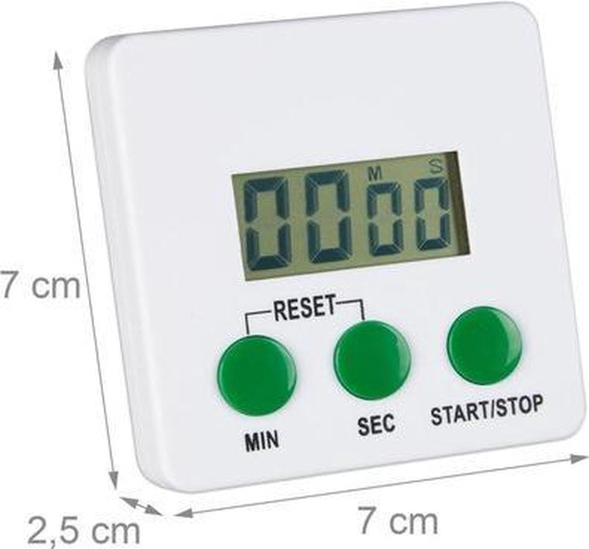 BS - Kookwekker - Witte Kookwekker - Keukentimer - Wit