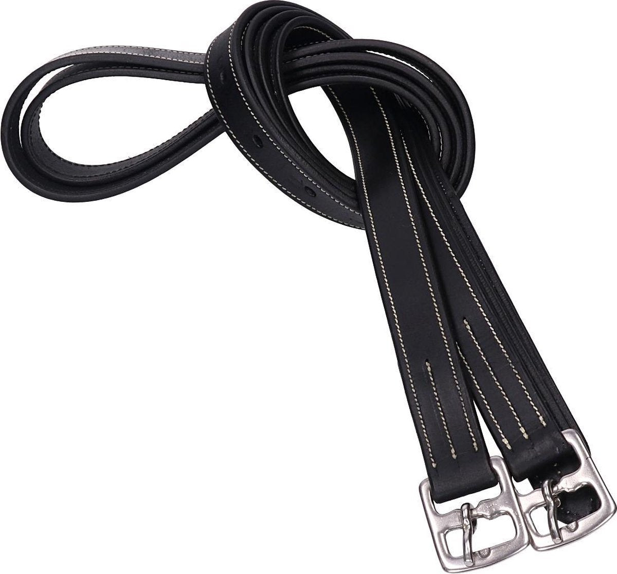 Horka Beugelriemen  Diamantjes - Black-silver - 145 Cm