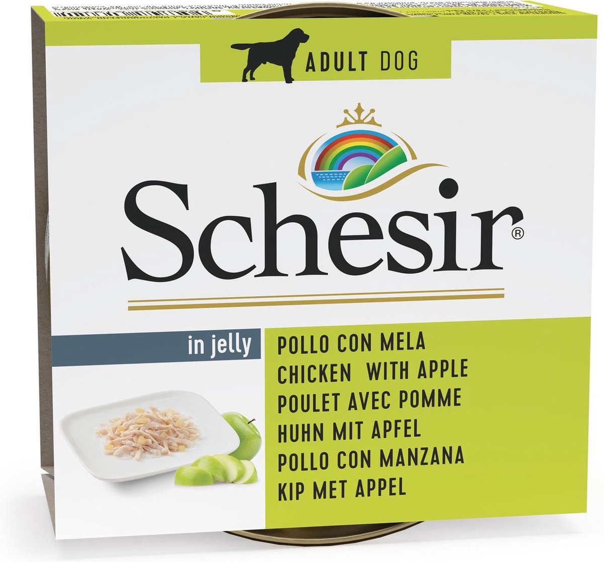 Schesir Adult Hondenvoer - Kip & Appel - 150 gr