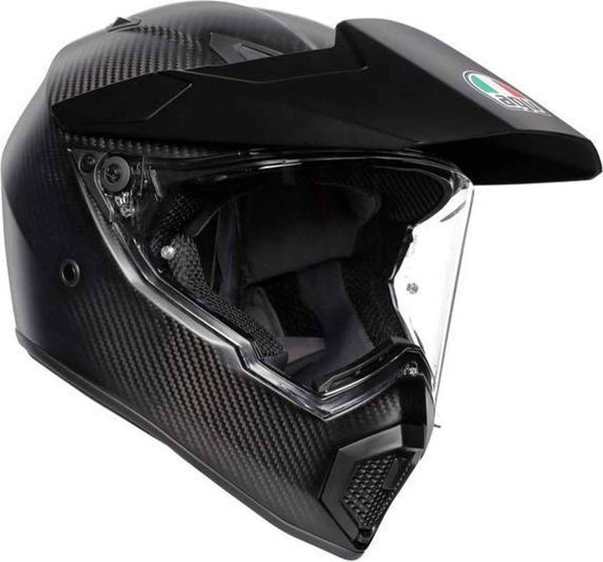 AGV AX9 Matt Carbon Adventure Helmet MS