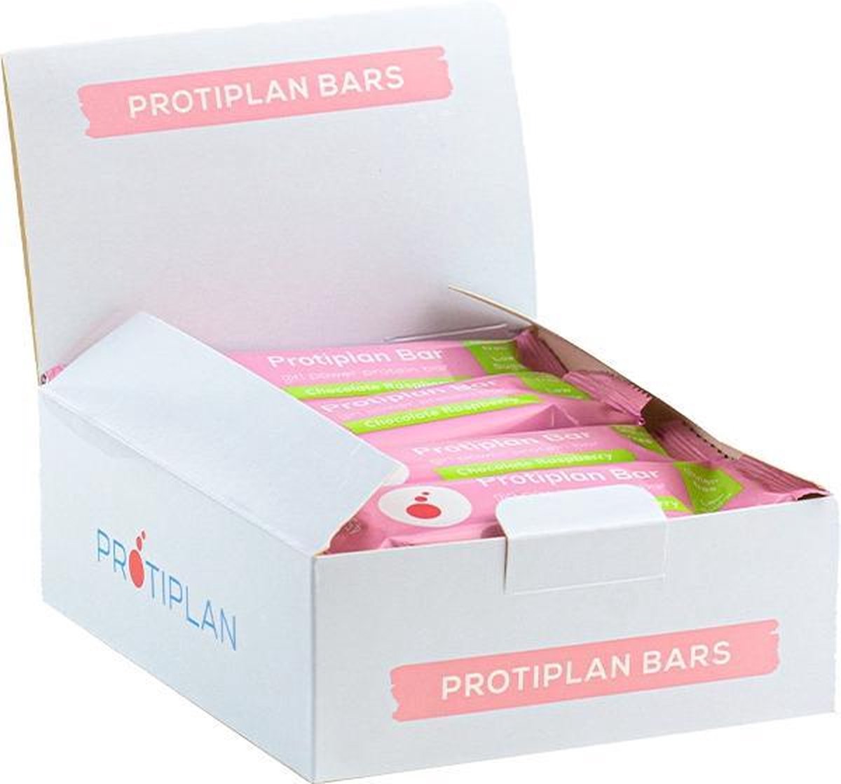 Protiplan |  Girl Power Protein Bar | Chocolate Raspberry | 16 Stuks | 16 x 45 gram  | Eiwitrepen | Koolhydraatarme sportvoeding | Afslanken met proteïne repen