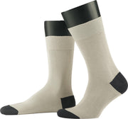 Mensocks - Business - 100% gemerceriseerde katoen - maat 39-40 - lichtgrijs