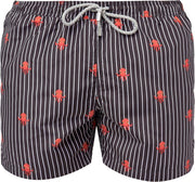 OCTOPUS Sneldrogende Zwembroek Heren met Mesh Binnenbroek en Drie Zakken - Zachte en Comfortabele Zwemshort Heren / Zwembroeken Heren - Waterafstotende Zwembroek Mannen / Herenmode van Premium Stof - Zwart - M (EU 42)