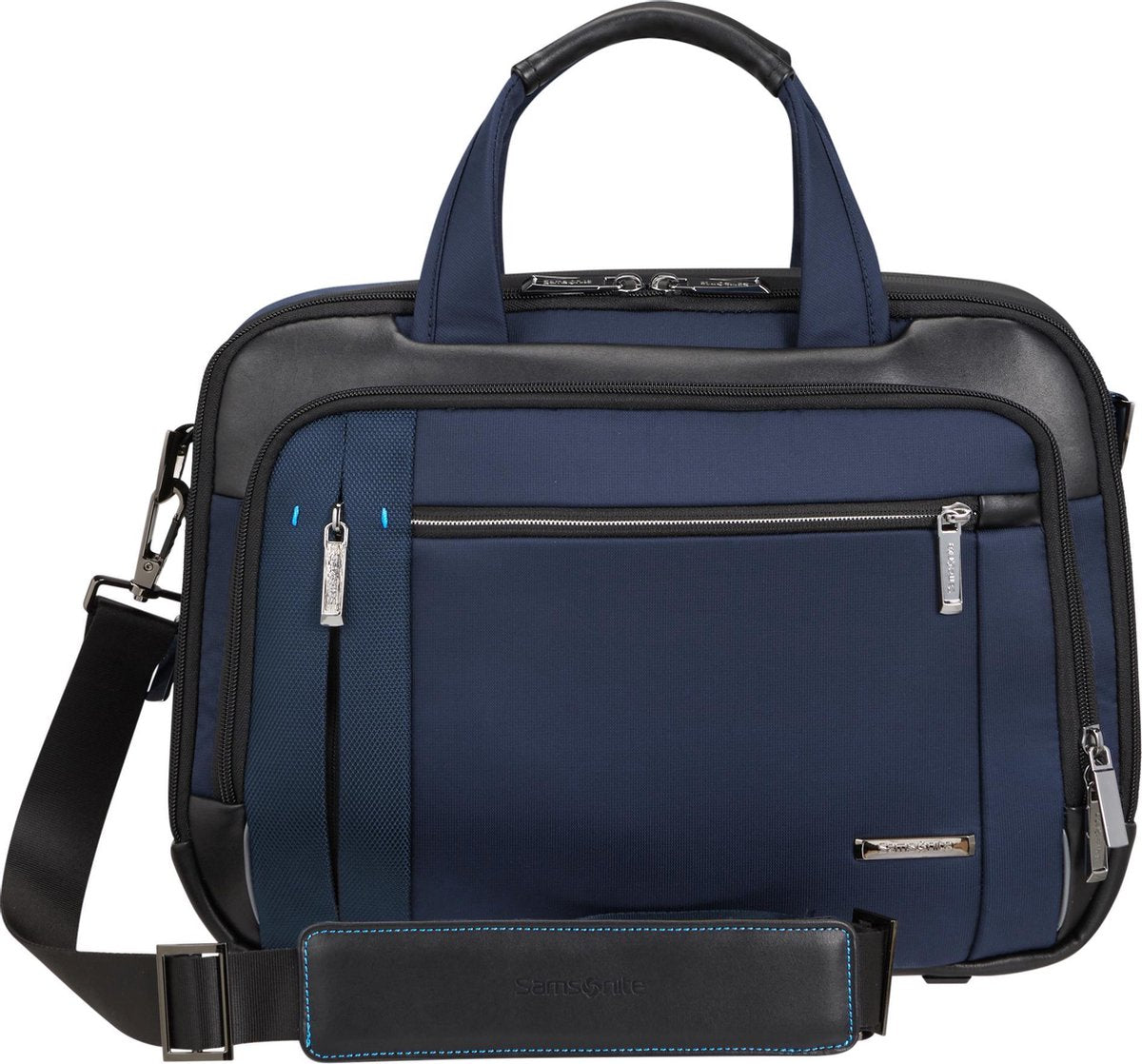 "Samsonite Laptopschoudertas - Spectrolite 3.0 Bailhandle 14.1"" Deep Blue"