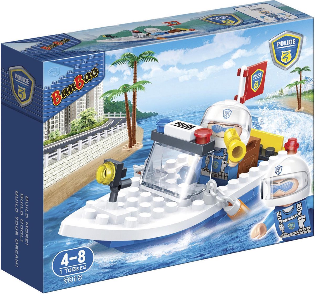 BanBao Politie Politieboot - 7019