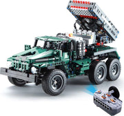 CaDa C61002W - BM-21 Grad Rocket Launcher/Ural 4320 Supply Truck - 2in1 Model - Lego Technic compatibel