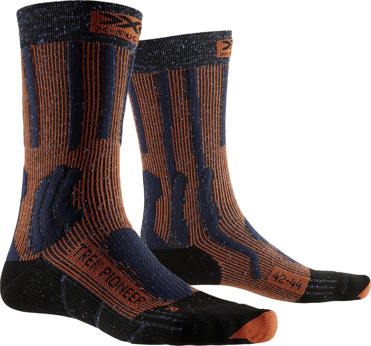 X-socks Wandelsokken Pioneer Nylon/polyester Blauw/rood Mt 39-41