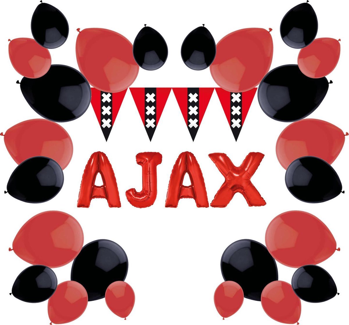 e-Carnavalskleding.nl Amsterdam feestversieringspakket Medium | Versiering Amsterdam voor een feest | Amsterdamse versiering Medium