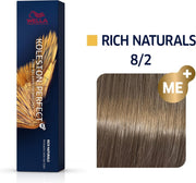 Wella Haarverf Koleston Perfect Me+ Permanent Creme Colour 8/2 Light Blonde Matt
