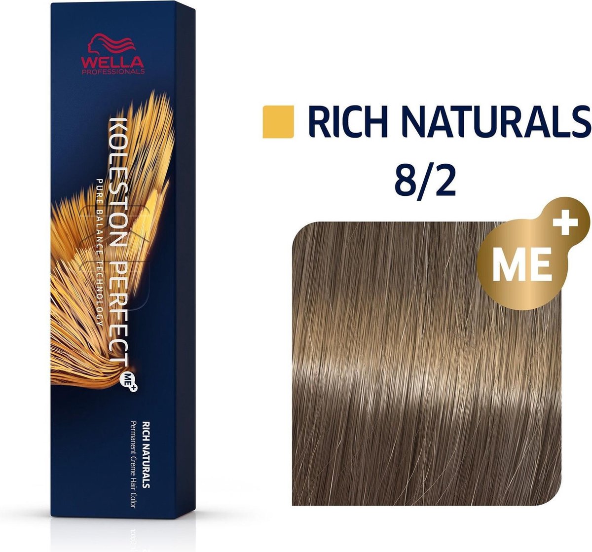 Wella Haarverf Koleston Perfect Me+ Permanent Creme Colour 8/2 Light Blonde Matt