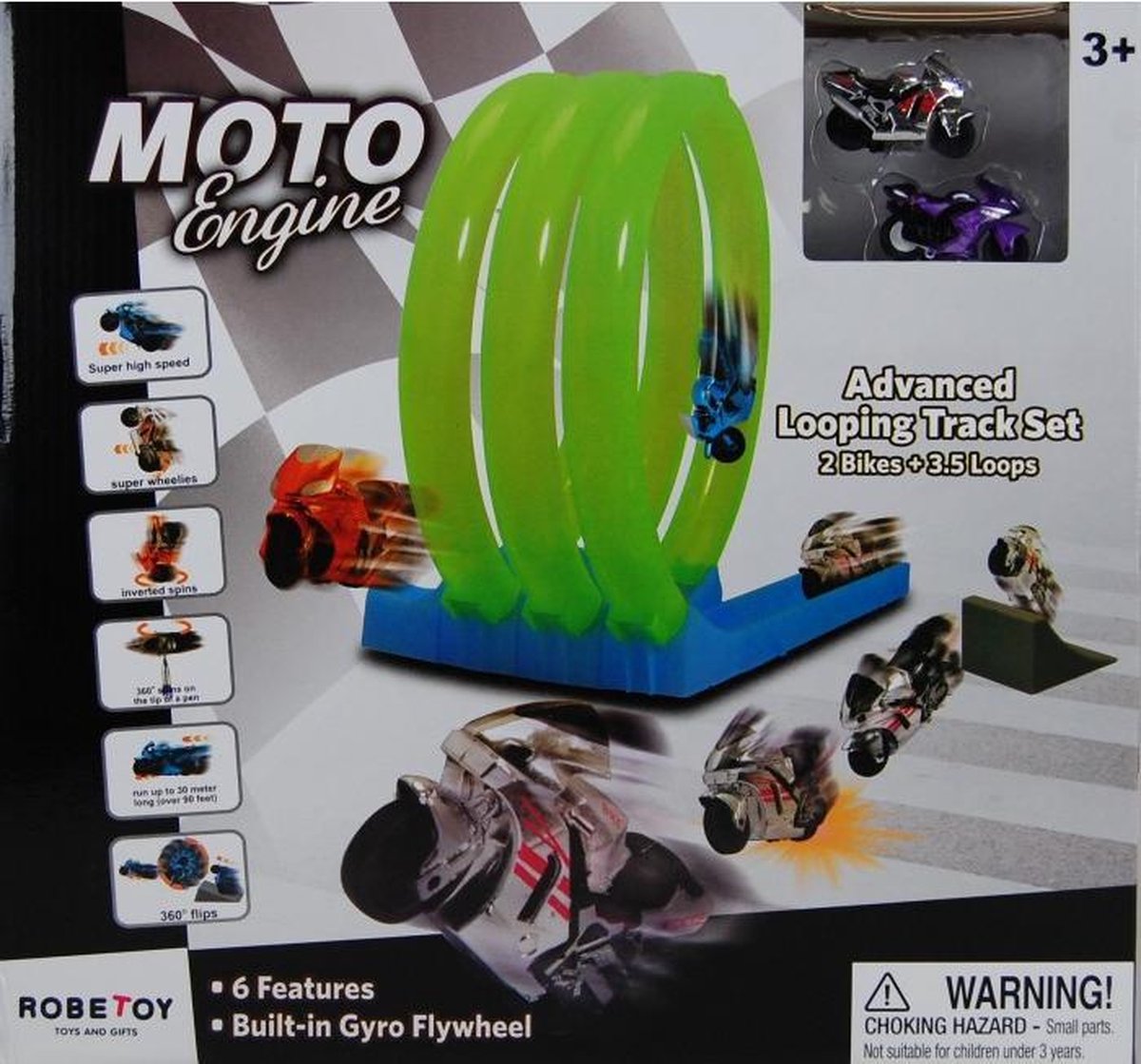 Looping Track set + 2 motoren - 3 loops