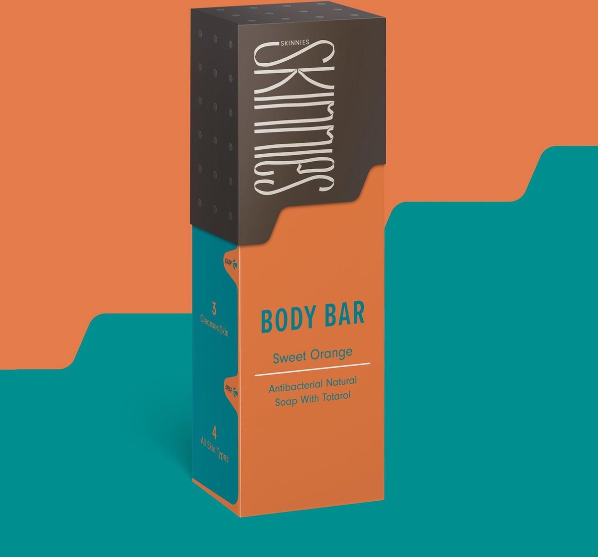 Skinnies Body Bar Orange Stuk zeep 100 g 1 stuk(s)