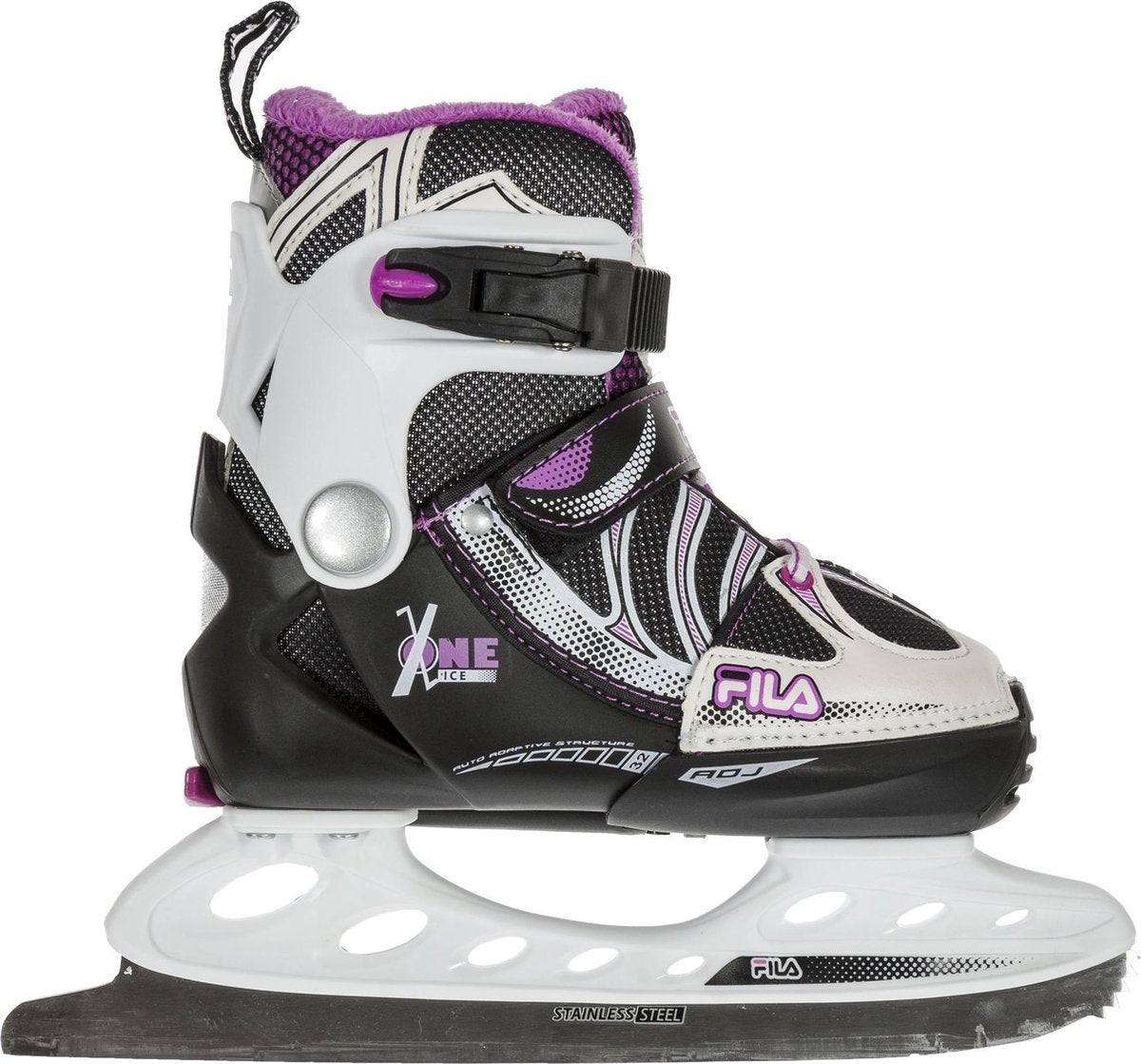 Fila Schaatsen - Maat 35-38 - Unisex - zwart/wit/roze
