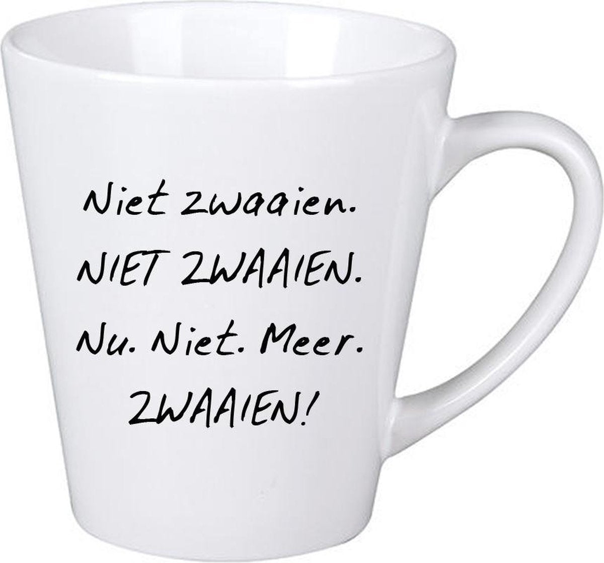 De Luizenmoeder mok | Niet zwaaien. NIET ZWAAIEN. Nu. Niet. Meer. Zwaaien!