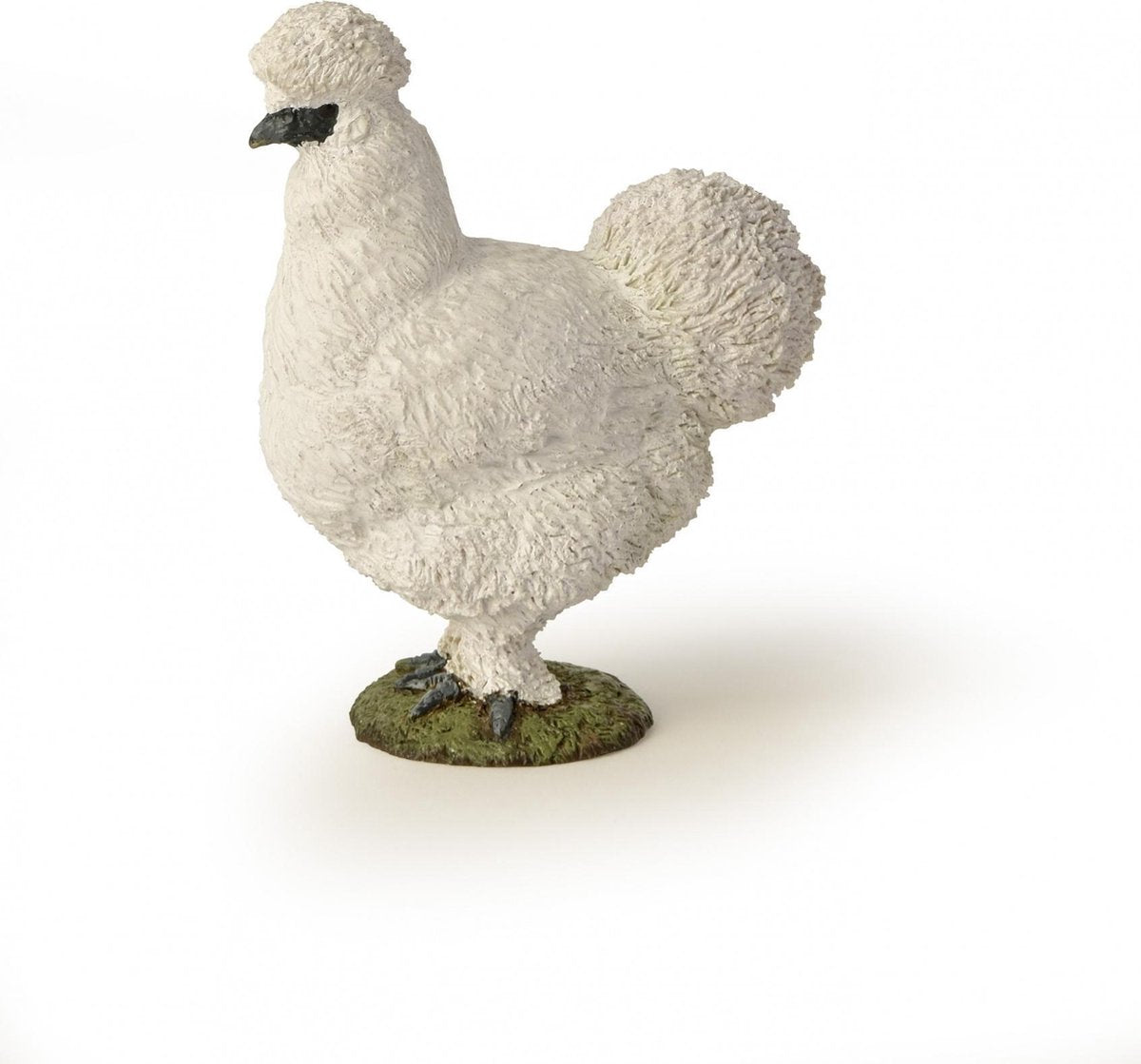 Speelfiguur - Vogel - Zijdehoen - Wit