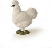 Speelfiguur - Vogel - Zijdehoen - Wit