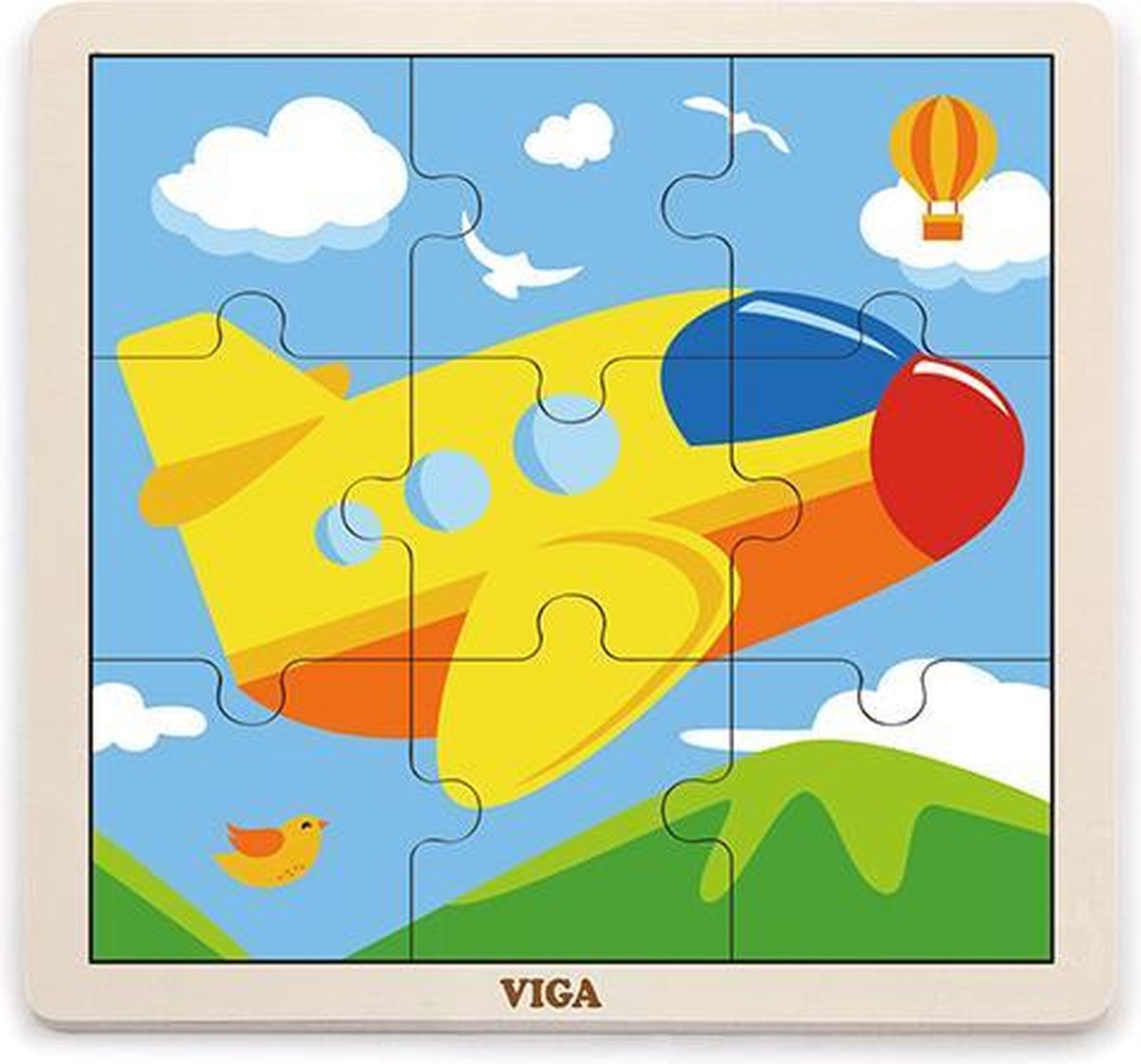 Viga Houtenpuzzel Vliegtuig