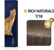 Wella Haarverf Koleston Perfect Me+ Permanent Creme Colour 7/18 Medium Blonde Ash Pearl