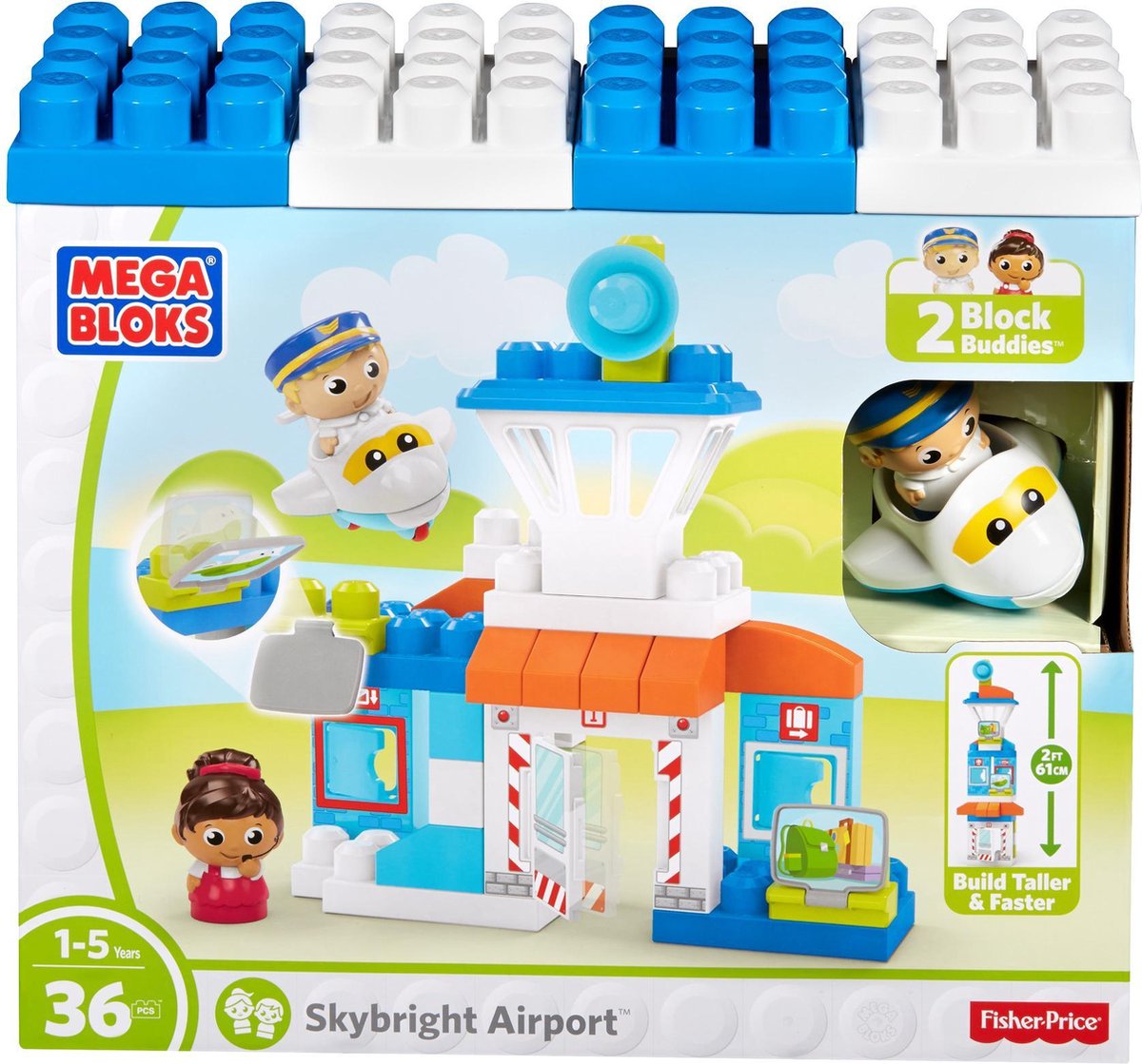 Mega Bloks Vliegveld Friendly Skies Speelset