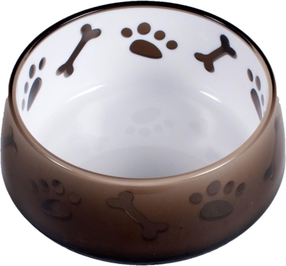 Dierenbenodigdheden Vadigran Eetpot Melamine Poot En Been Bruin 900Ml