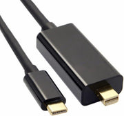 Coretek USB-C naar Mini DisplayPort kabel (4K 60 Hz) / zwart - 1
