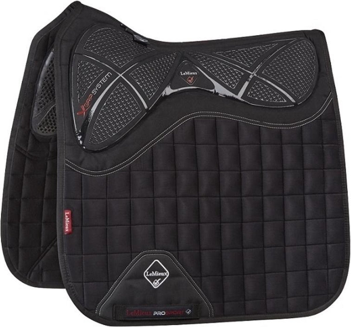 LeMieux Zadeldek X-Grip Twin Sided Dressage Square