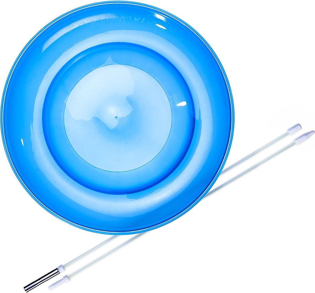 Set Acrobat Soft Spinning Plate blue + hand stick